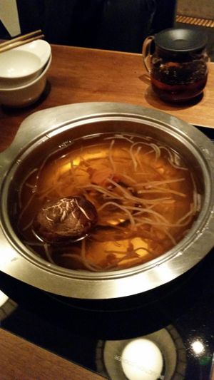 broth is ready at Yasaiyamei in Tokyo