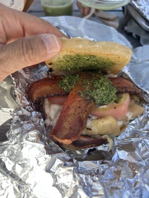Pesto turkey bacon  at Blackened Coffee Co - Pop Up in Columbus