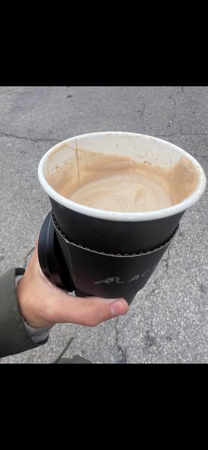 About a third of this was foam I would’ve preferred the typical latte ratio  at Blackened Coffee Co - Pop Up in Columbus