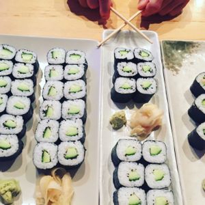 Cucumber and Avocado Maki at Feng Sushi - Borough Market in South East London