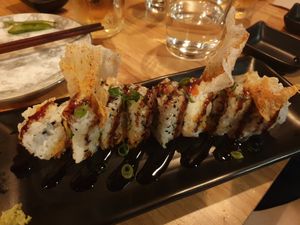 Green dragon at Roku Den in Torquay