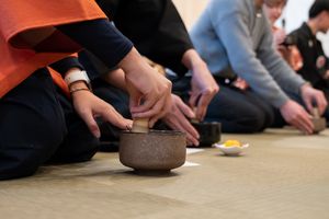 The tea ceremony is vegan friendly!
They use plant-based bean paste and vegetable coloring for the sweets. at Bub Activity Center - Asakusa in Tokyo