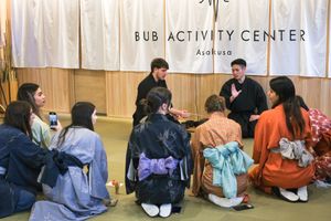 For the tea ceremony, of course you can wear a kimono! It’ll make the experience even more special 👘 at Bub Activity Center - Asakusa in Tokyo