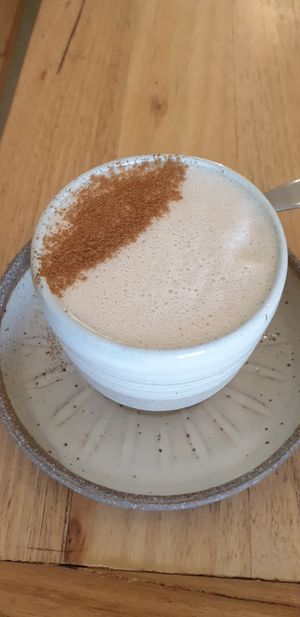 Vegan chai (captain spice) - all drink bases are vegan at Pollen in Kyneton