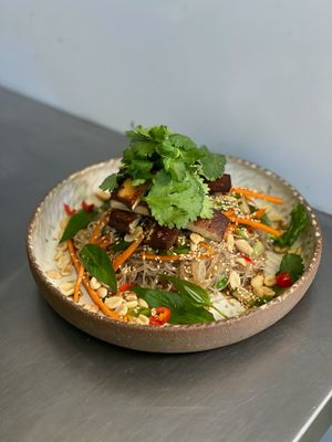 Tofu bun bowl at Pollen in Kyneton