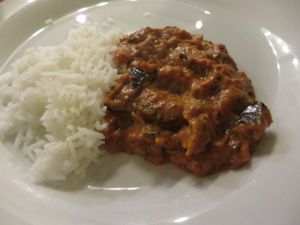 Channa Masala (chickpeas with potatoes, onions, ginger, and garlic, in curry sauce) at Welcome in Kleinblittersdorf