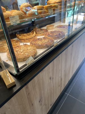 So many quiches and sandwiches!  at Land & Monkeys in Aix-en-provence