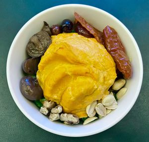 Roasted pepper hummus bowl  at Brasserie Boulud - Sofitel Dubai The Obelisk in Dubai