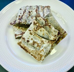 Zaatar manakish  at Brasserie Boulud - Sofitel Dubai The Obelisk in Dubai