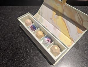 Vegan chocolates at Janice Wong at the Supertree in Central Singapore