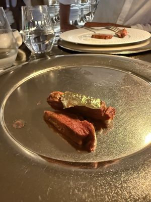 Steak with gold? Idk but was so delicious   at Linfa da Visionnaire - Piazza Cavour in Milan