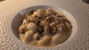 Truffle gnocchi at Linfa da Visionnaire - Piazza Cavour in Milan