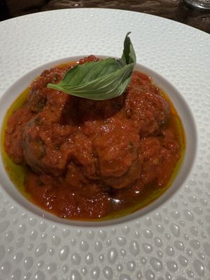 No meat balls  at Linfa da Visionnaire - Piazza Cavour in Milan