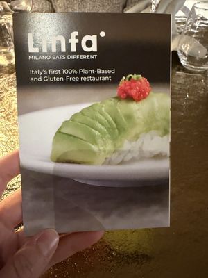 Flyer  at Linfa da Visionnaire - Piazza Cavour in Milan