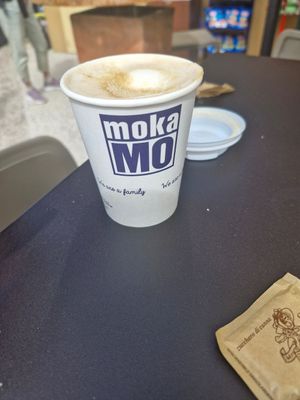 Coffee with soya milk at Il Kiosko - Panoramic Bar in Peschiera Del Garda