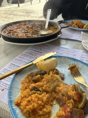 Paella vegans  at Antigua Taberna de Las Escobas de 1386 in Sevilla
