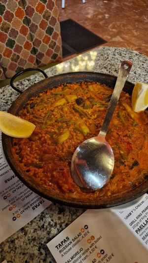 Paella for 2 at Antigua Taberna de Las Escobas de 1386 in Sevilla