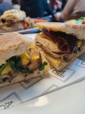 Vegan panini at Art Cafe in Oxford