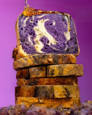 Ube-Doo-Wop (Ube Brown Sugar Sourdough)  at Crumbfounded - Sourdough Bakery in Costa Mesa
