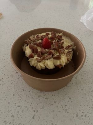 The vegan carrot cake. The portion was more than enough for 2 of us. at Simon's Restaurant in Constantia