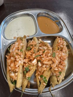 Mirchi bajji  at Dosabytes in Franklin Park