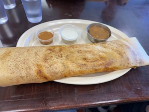 Ghuntur ghee karam dosa without ghee  at Dosabytes in Franklin Park