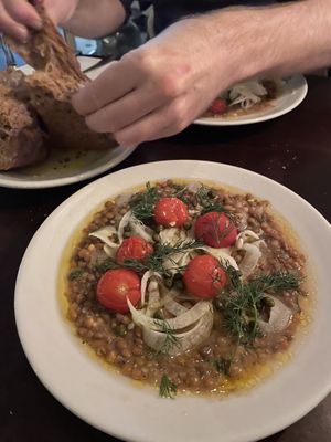 Lentil dish   at Counter in Amsterdam