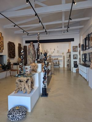 The gallery at Art of Compassion in Greyton