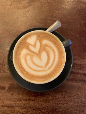 Oat flat white  at Foodstory Cafe in Aberdeen