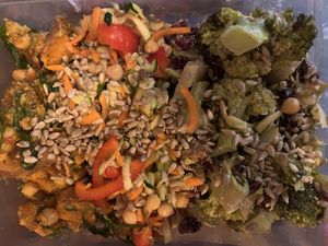 Takeaway salad box  at Foodstory Cafe in Aberdeen