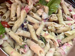Pesto pasta salad   at Foodstory Cafe in Aberdeen