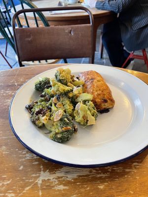 Unfortunately the veggie roll is not vegan   at Foodstory Cafe in Aberdeen