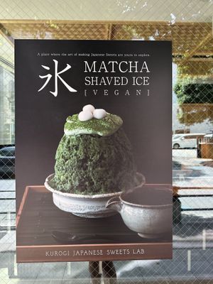 Sign  at Kurogi Japanese Sweets Lab in Tokyo