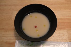 Seasonal vegetable soup at JoGeSaYu in Hiroshima