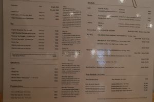 Drinks menu at JoGeSaYu in Hiroshima