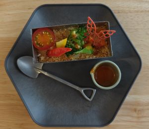 Puré with assorted vegetables at JoGeSaYu in Hiroshima