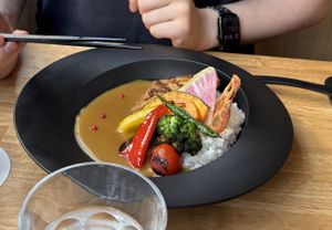 Main dish  at JoGeSaYu in Hiroshima