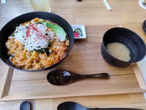Mapo Tofu Rice Bowl at JoGeSaYu in Hiroshima