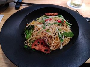 Japanese-style pasta at JoGeSaYu in Hiroshima