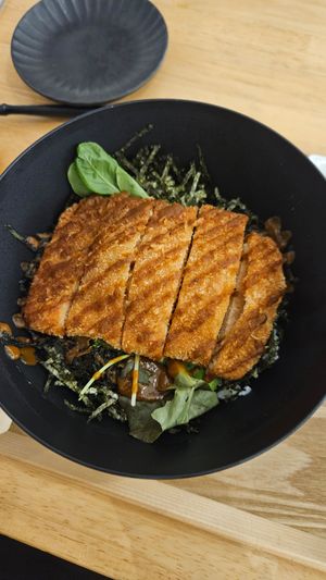 Katsu bowl at JoGeSaYu in Hiroshima