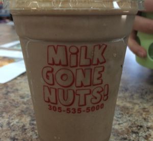 chocolate peanutbutter 16oz Shake at Milk Gone Nuts in Miami Beach