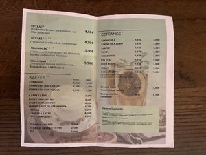 drinks and desserts  at Be Gost in Jena