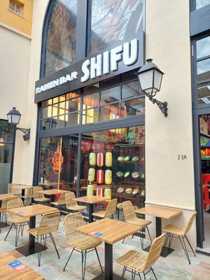 Outdoor seating. at Ramen Shifu - Centro Comercial Plaza Mayor C. Alfonso Ponce de León in Malaga