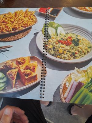 Menu in Vietnamese only at Xóm • Chay & cà phê in Ho Chi Minh City