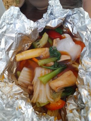 Steamed veggies at Xóm • Chay & cà phê in Ho Chi Minh City