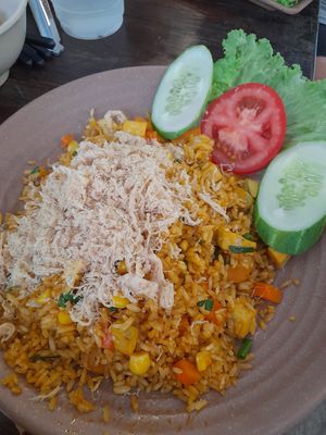 Fried rice. All food is vegan at Xóm • Chay & cà phê in Ho Chi Minh City