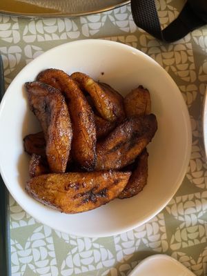 Gebackene Banane  at Next Level Restaurant African Food And Bar in Berlin