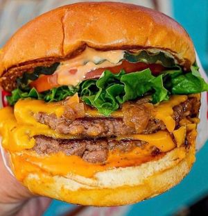 Soy free pea protein burger vegan cheese sauté mushroom lettuce tomato  at Nature Heals Vegan Cafe in Boynton Beach