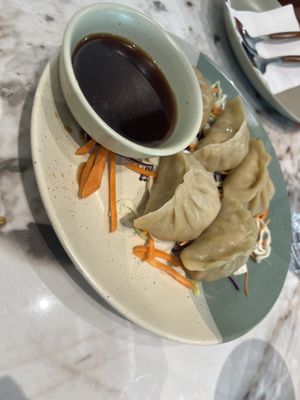 Steamed dumplings  at Veggie Life in Kirkland