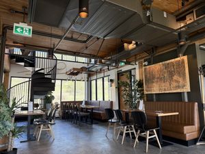 Seating  at The Osprey Nest Social House and Eatery in Williams Lake